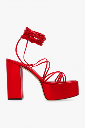 サンダル・ミュール PARIS TEXAS SS22 MALENA SANDALWOOD (PX563_XNPL3ULTRAVIOLET) Red leather cut-out mule - Paris Texas